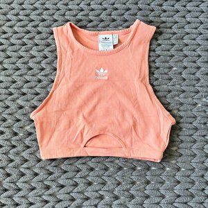 ADIDAS Cutout Crop Top - Peach - Size XS
